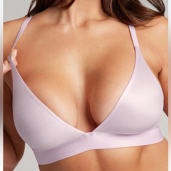 Negative Glacé Triangle Bra in Lilac - Picture 1 of 5